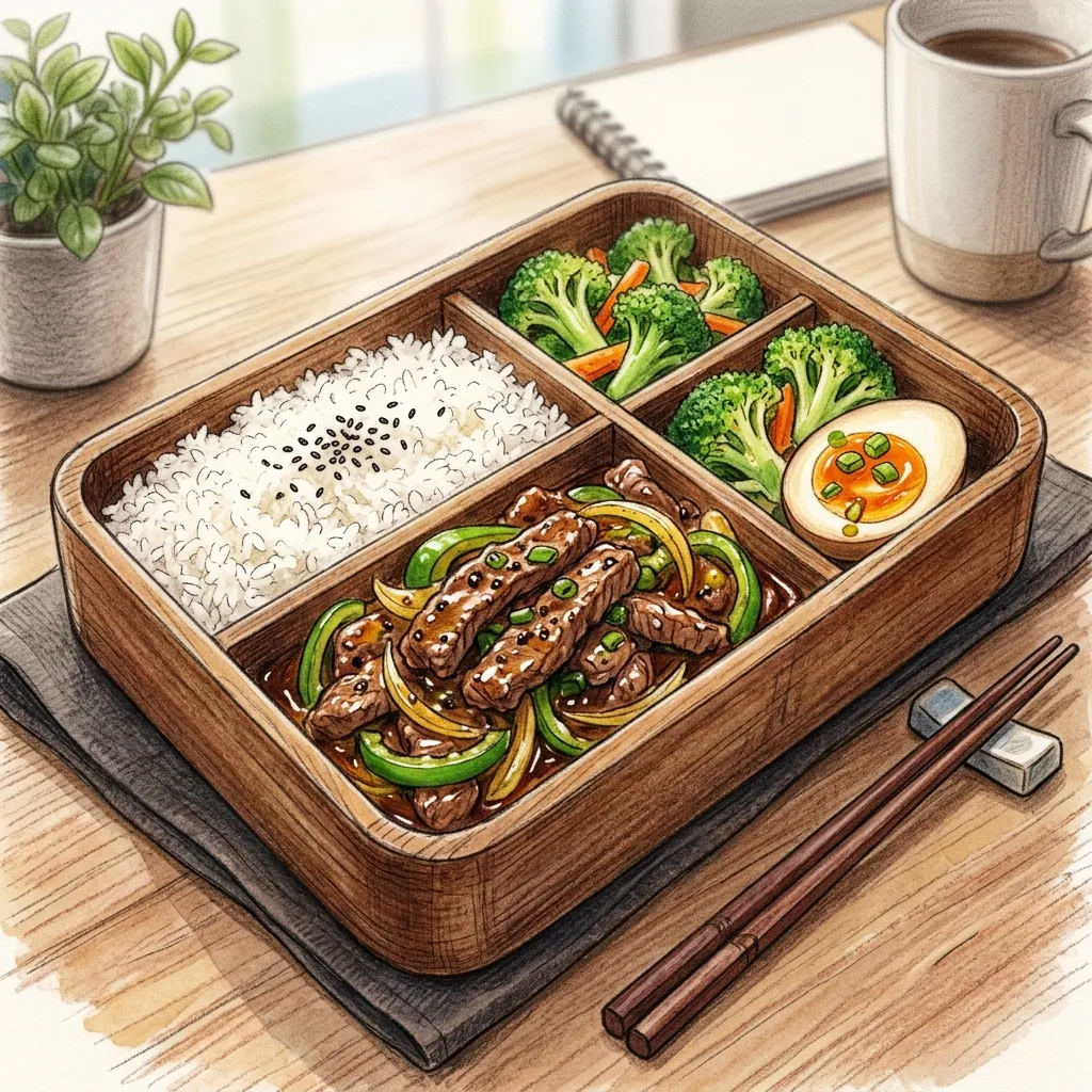 お弁当向け黒胡椒牛肉成品圖