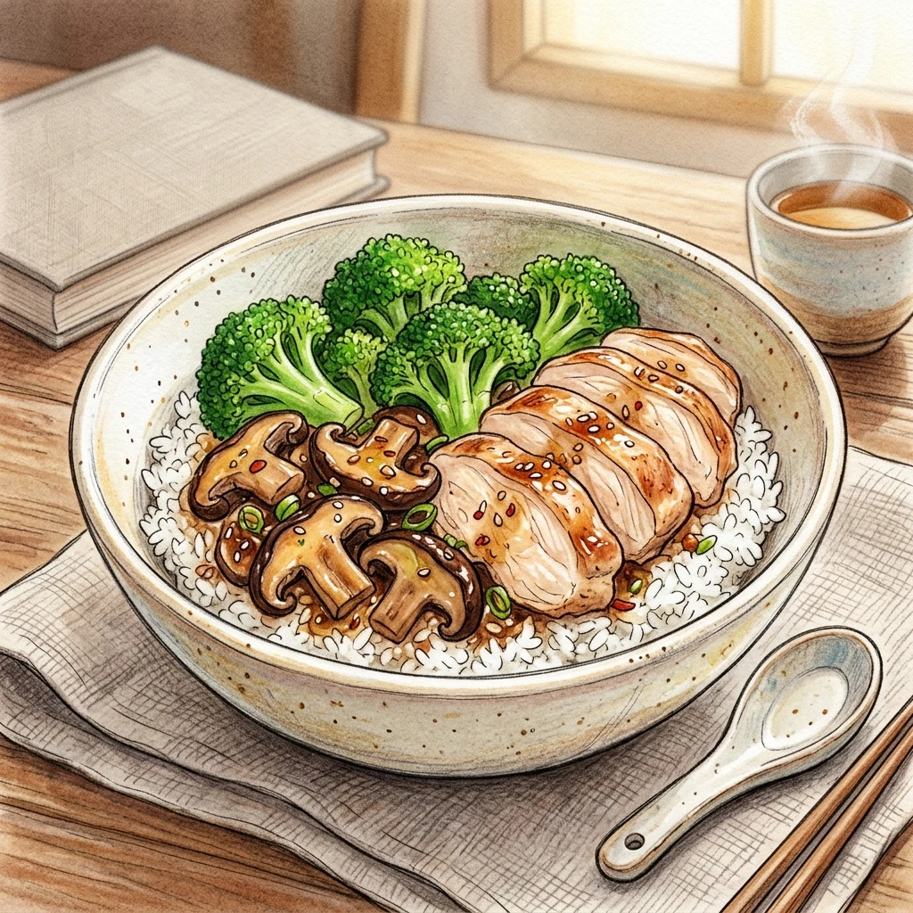 ブロッコリーきのこ鶏むね丼成品圖