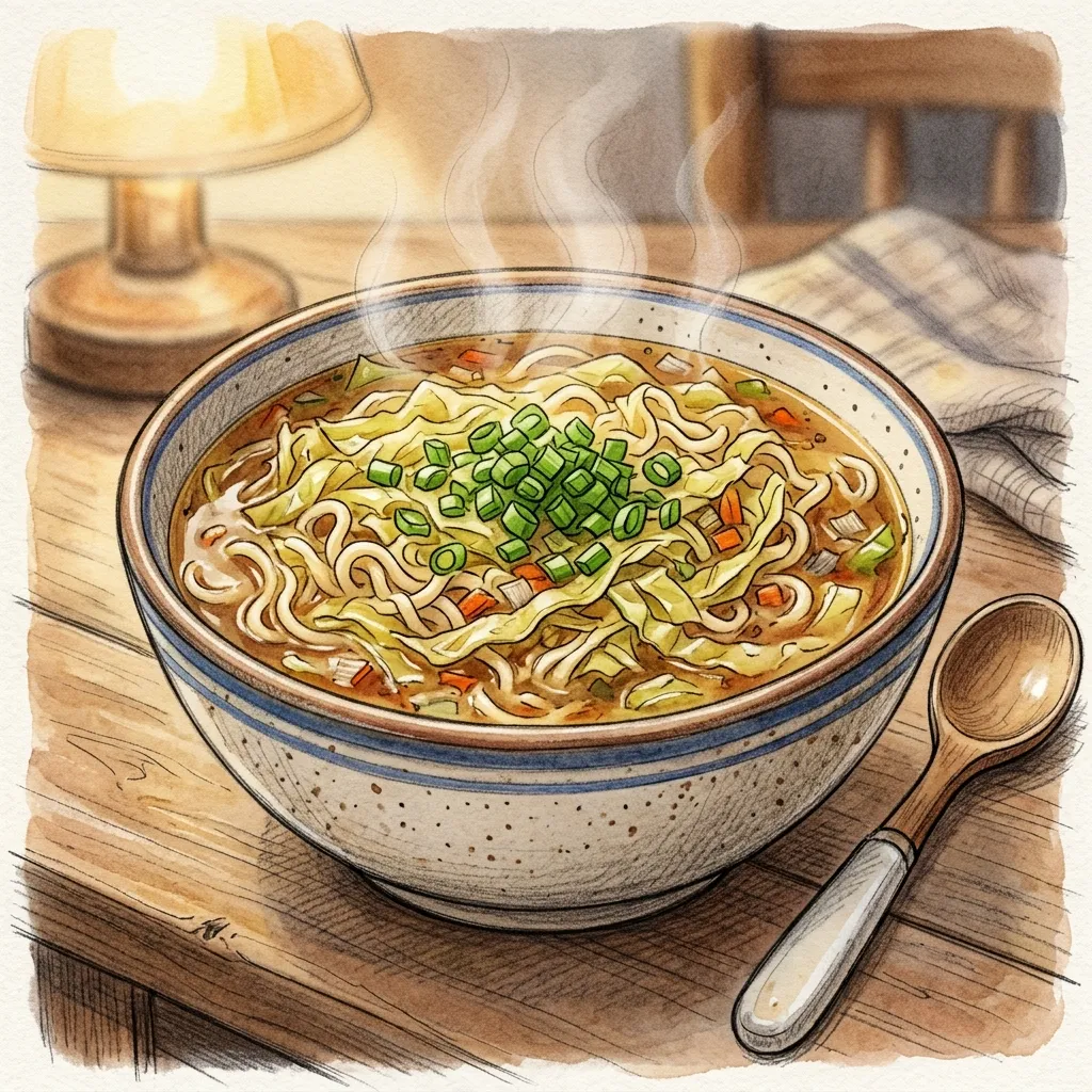 省錢高麗菜麵成品圖