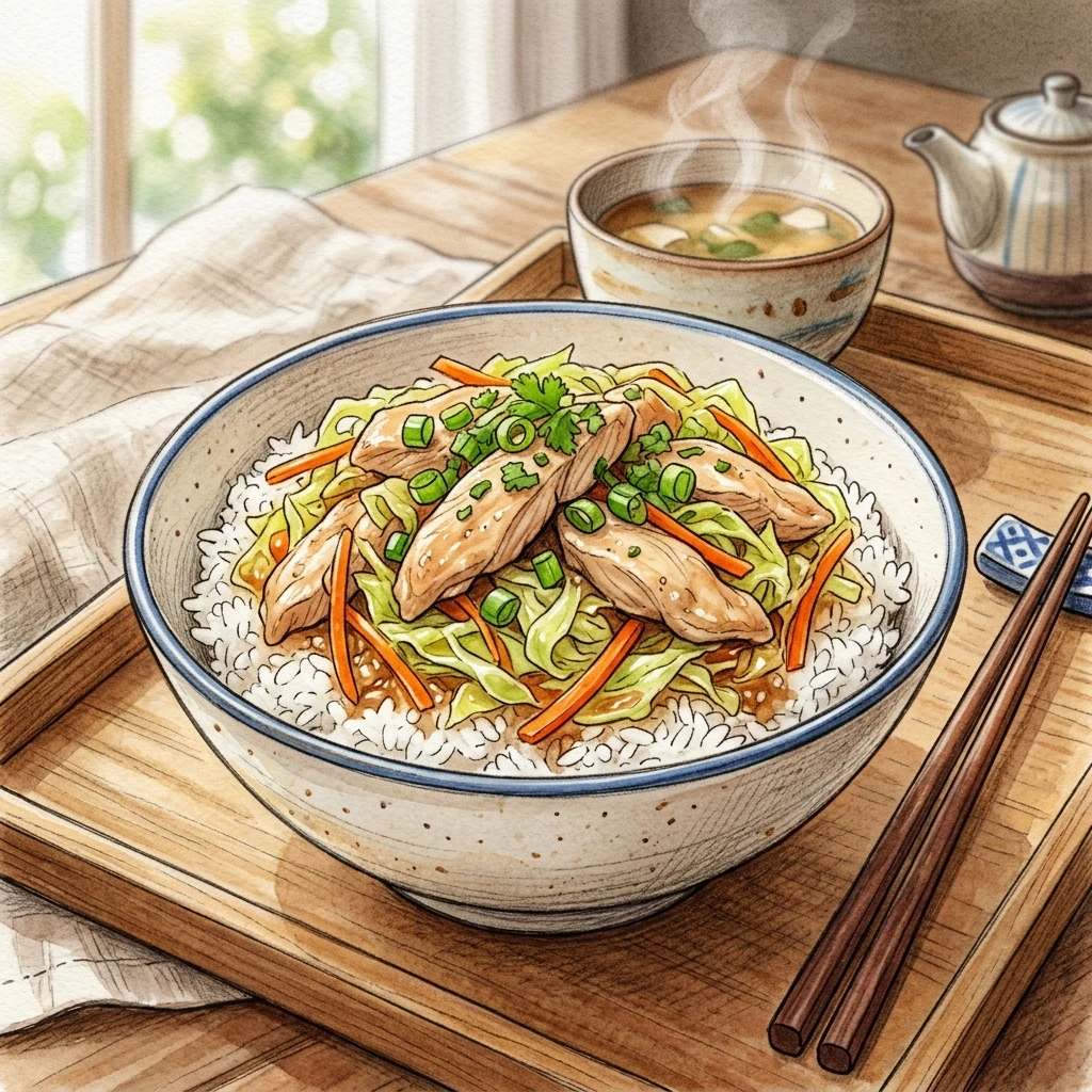 キャベツ・にんじん・鶏むね丼成品圖