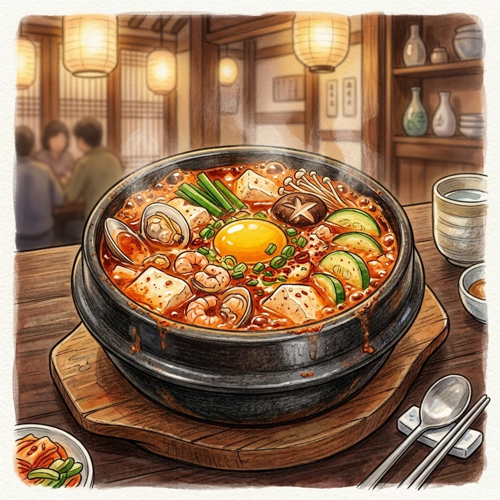 嫩豆腐煲成品圖