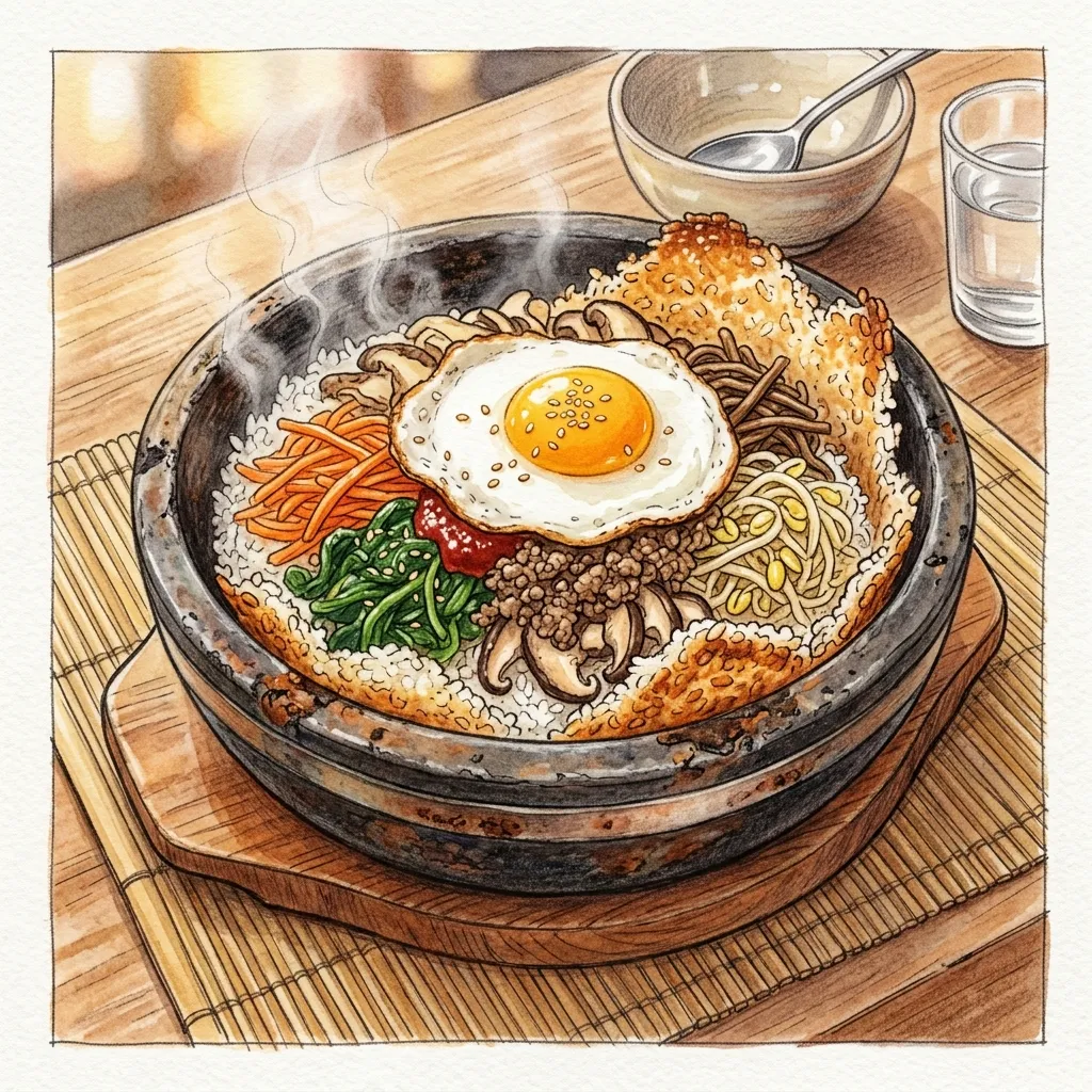 韓式石鍋飯成品圖