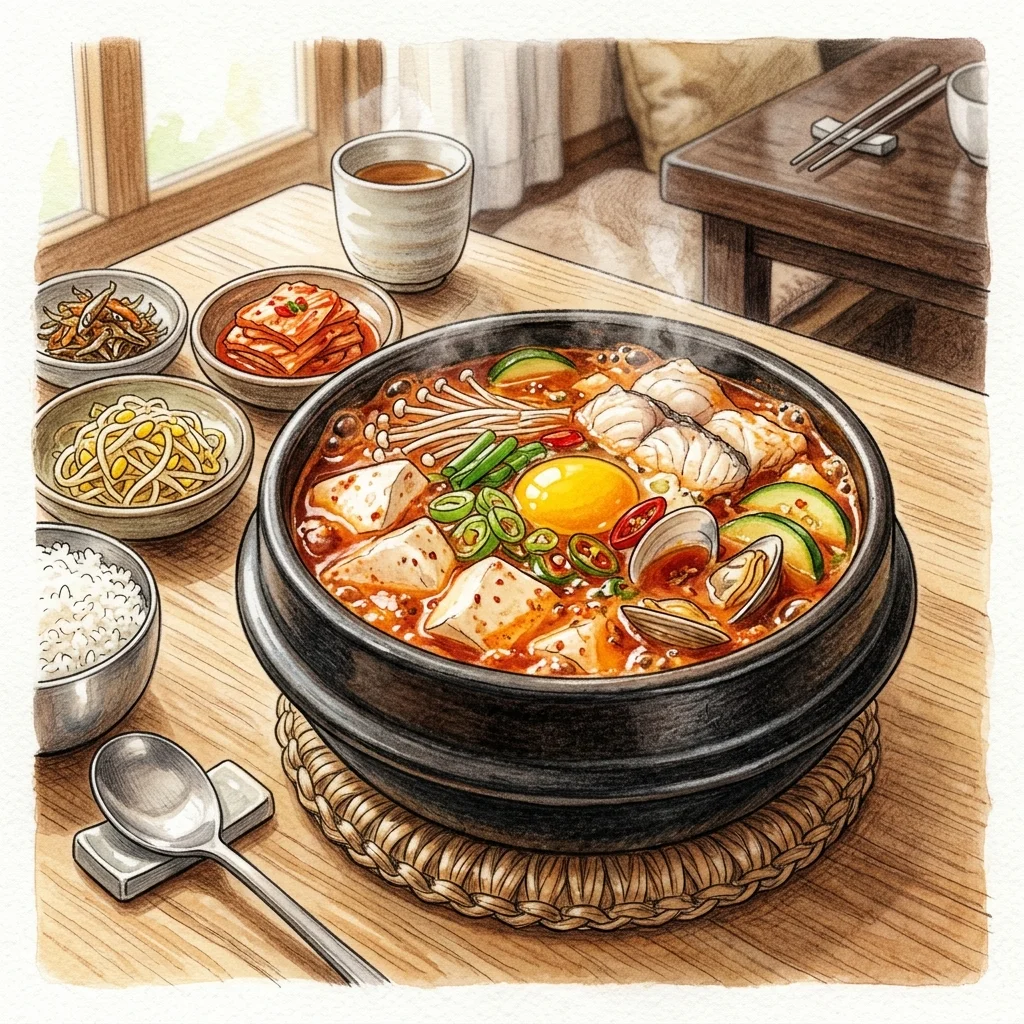 鮮魚嫩豆腐煲成品圖