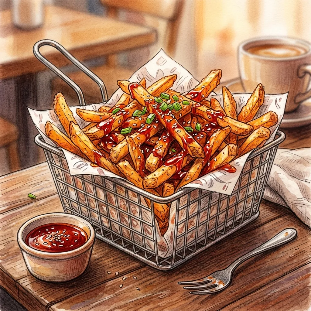 韓式酥炸脆薯成品圖