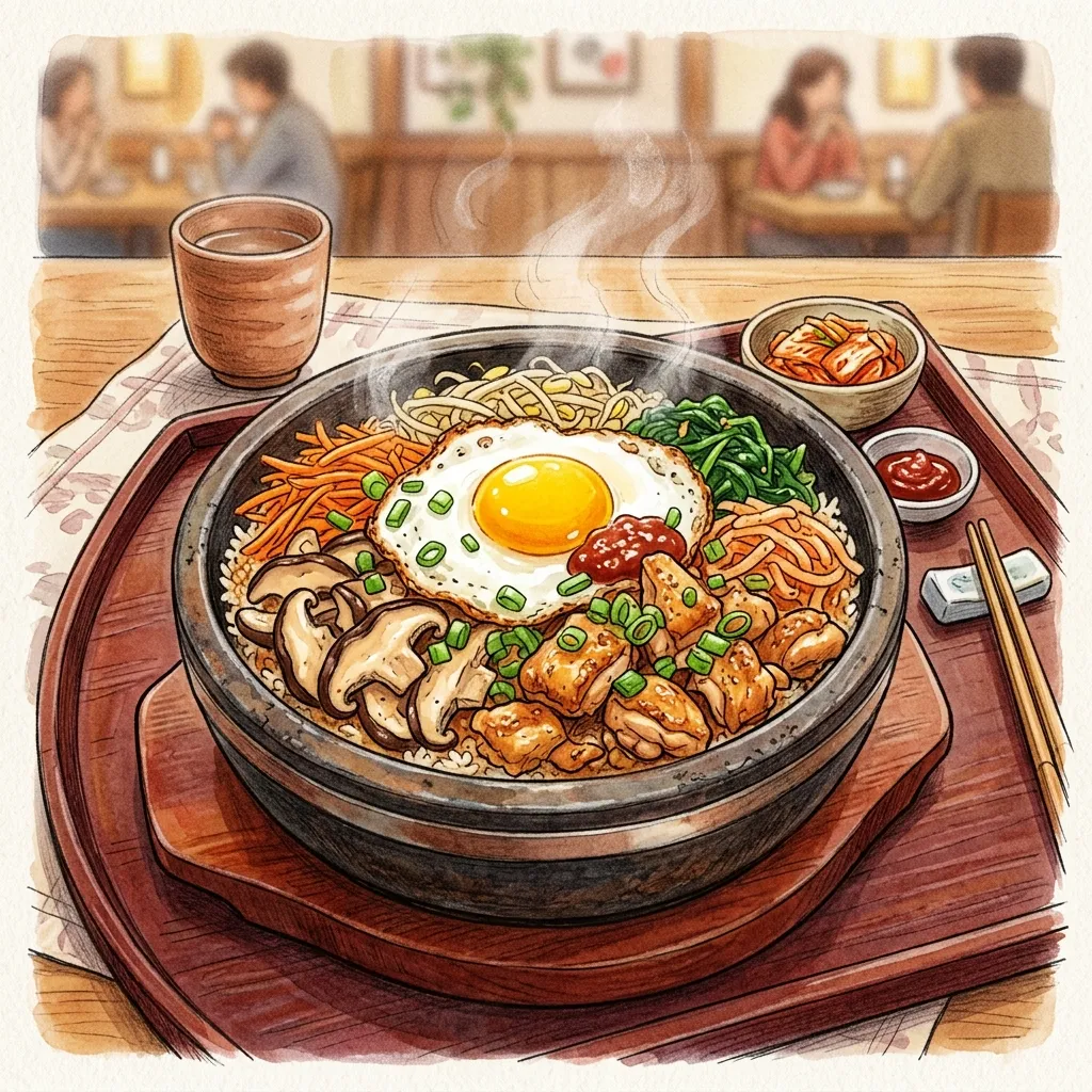 黃金雞石鍋飯成品圖
