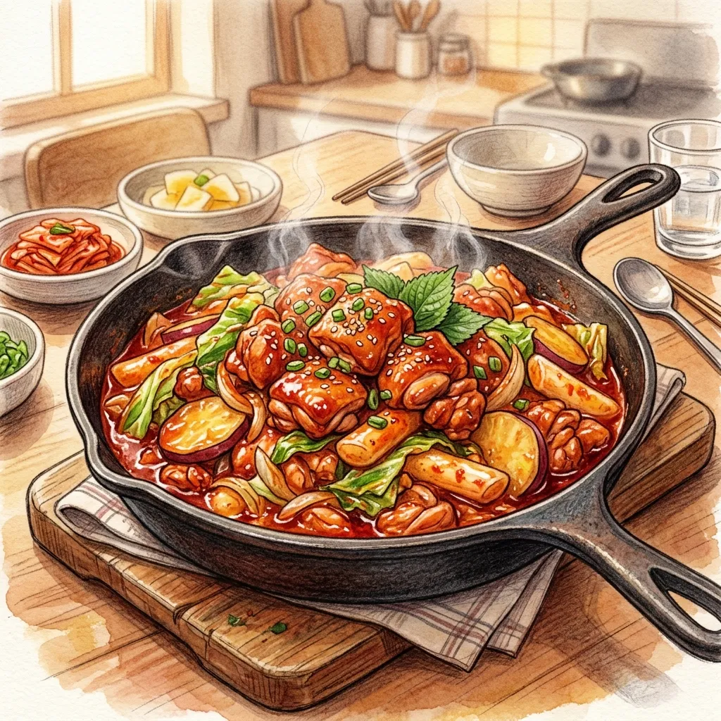 春川辣炒雞成品圖