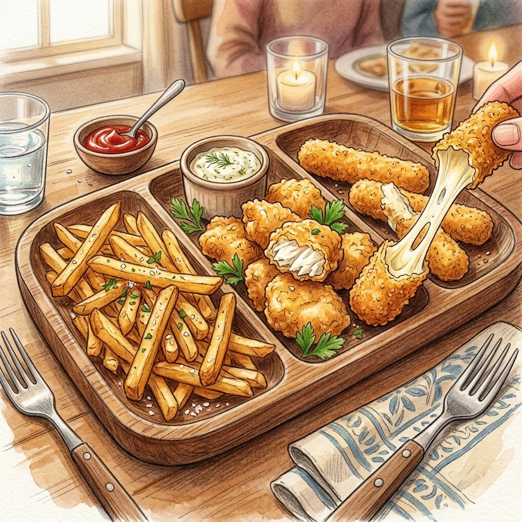 揚げ物トリオプレート成品圖