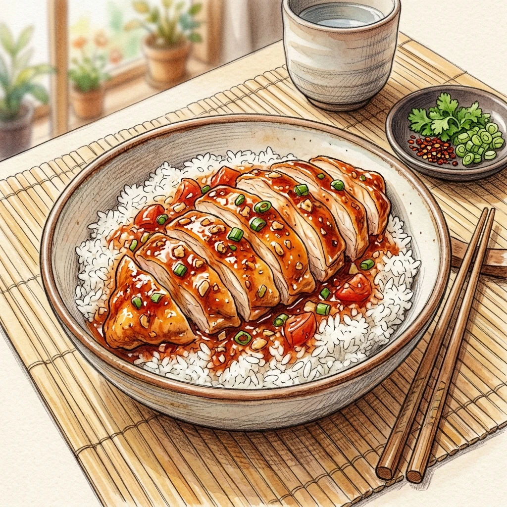 にんにくトマト鶏むね丼成品圖