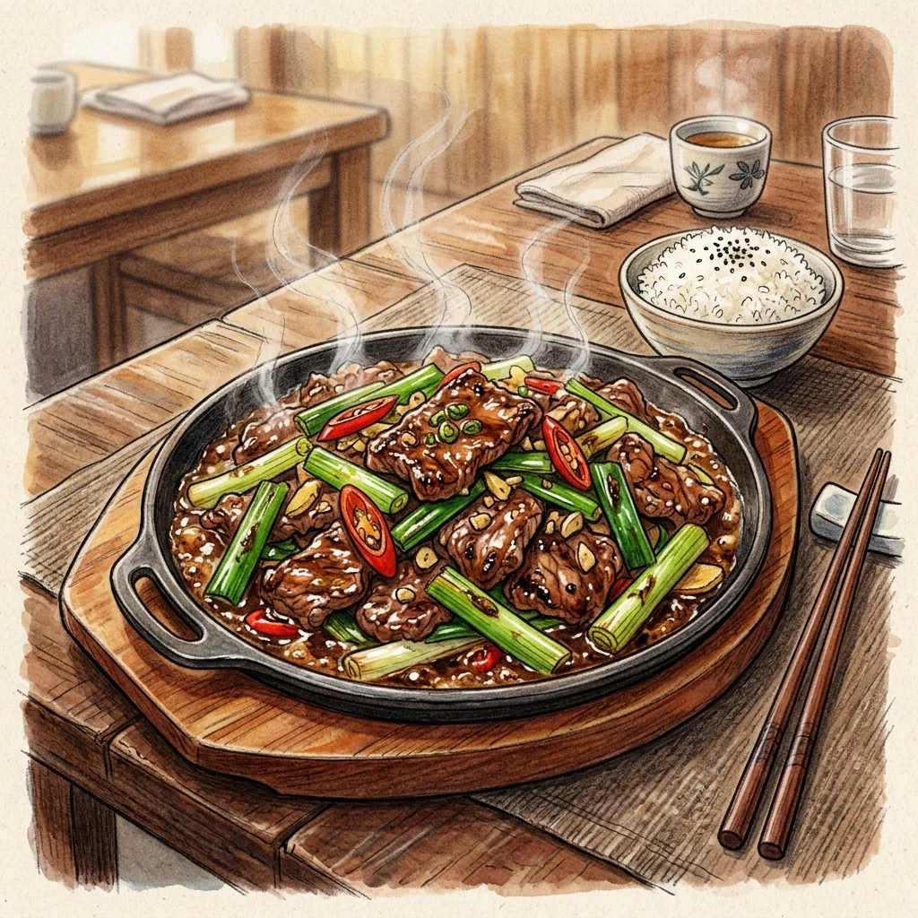 蔥爆牛肉成品圖