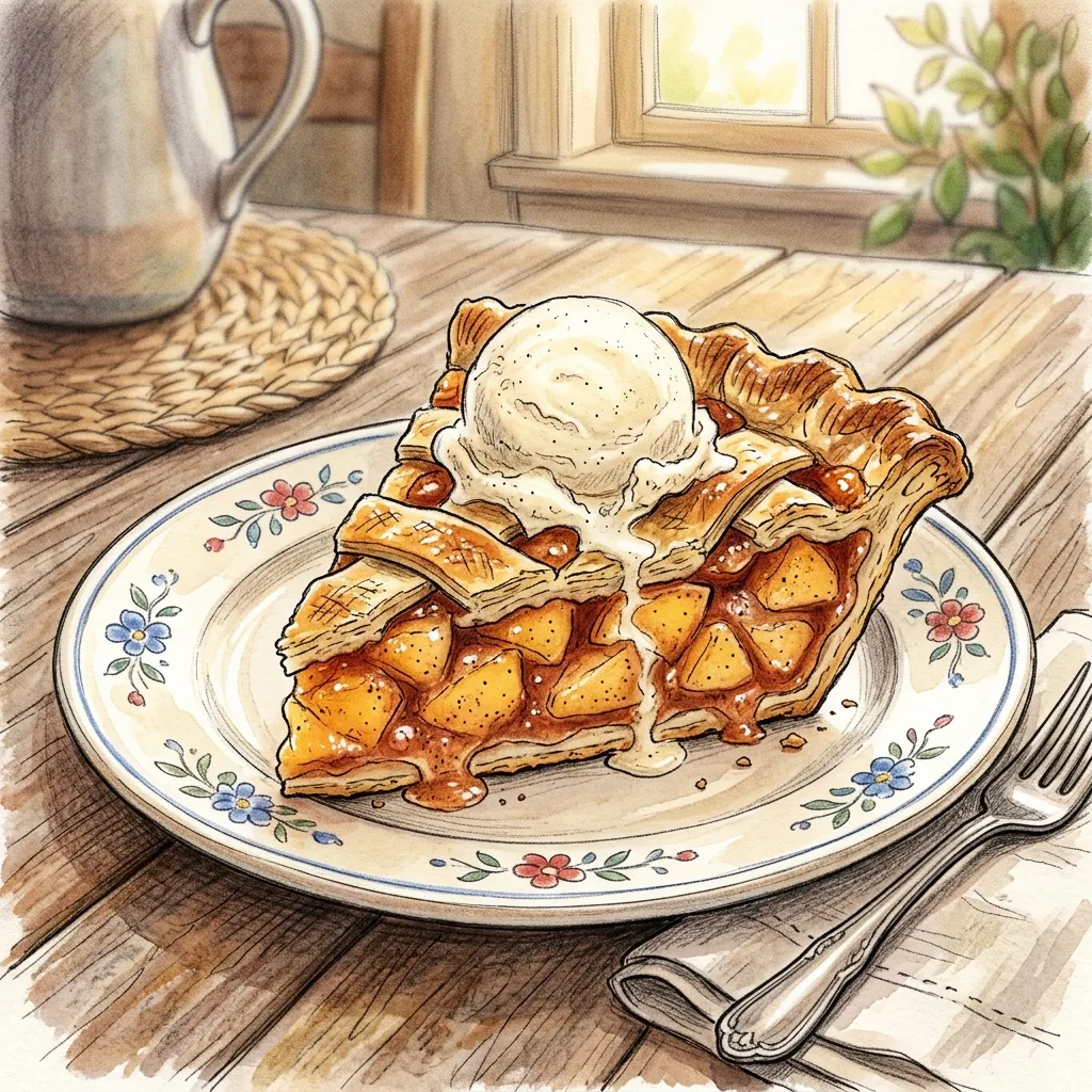 鄉村肉桂蜜桃派成品圖