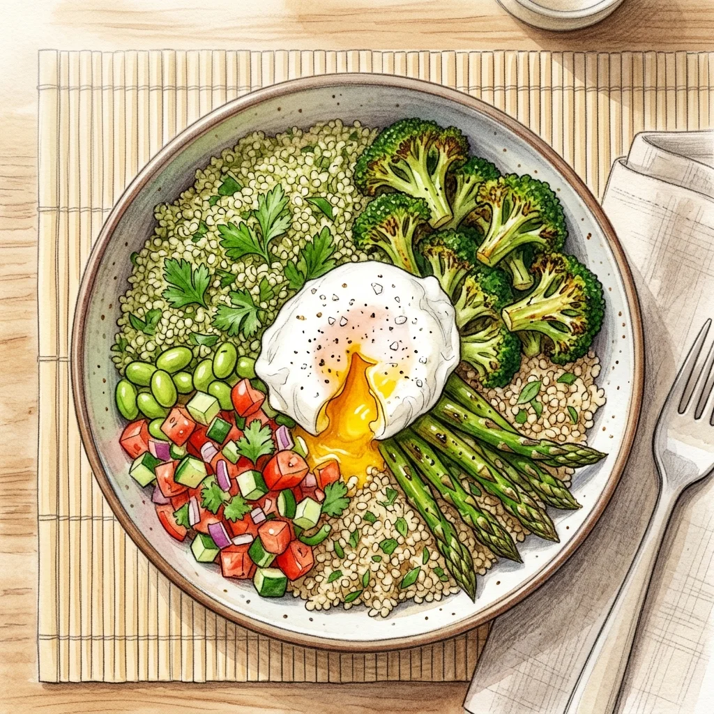 綠超人藜麥佛陀碗成品圖