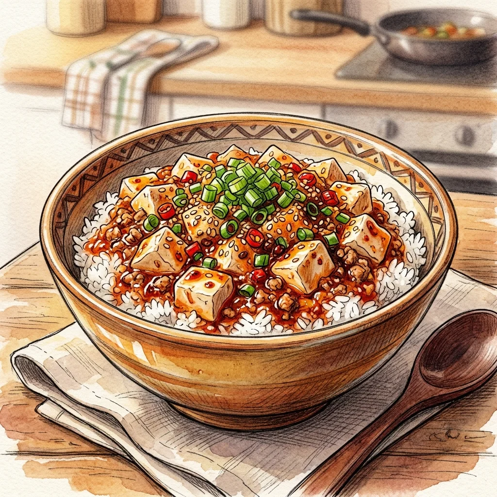 麻婆豆腐丼成品圖