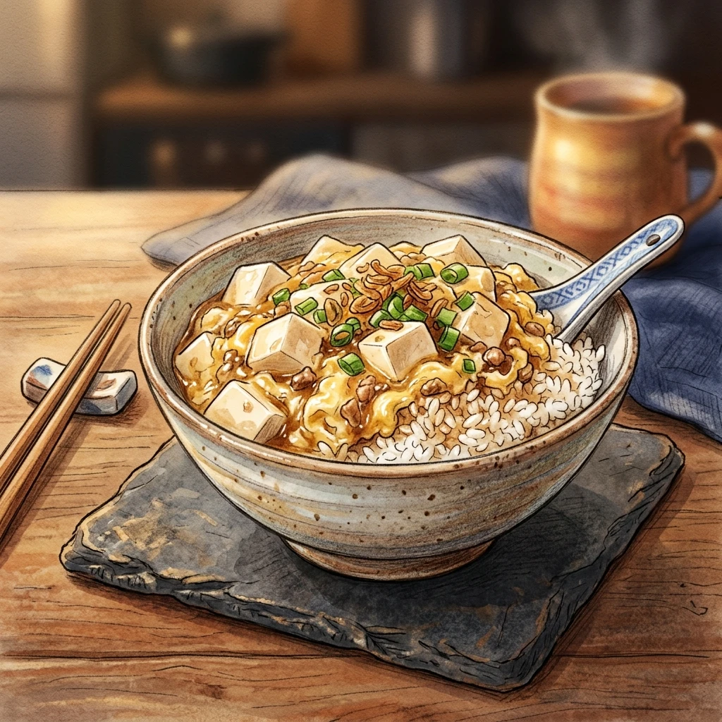 豆腐と卵のあんかけ丼成品圖