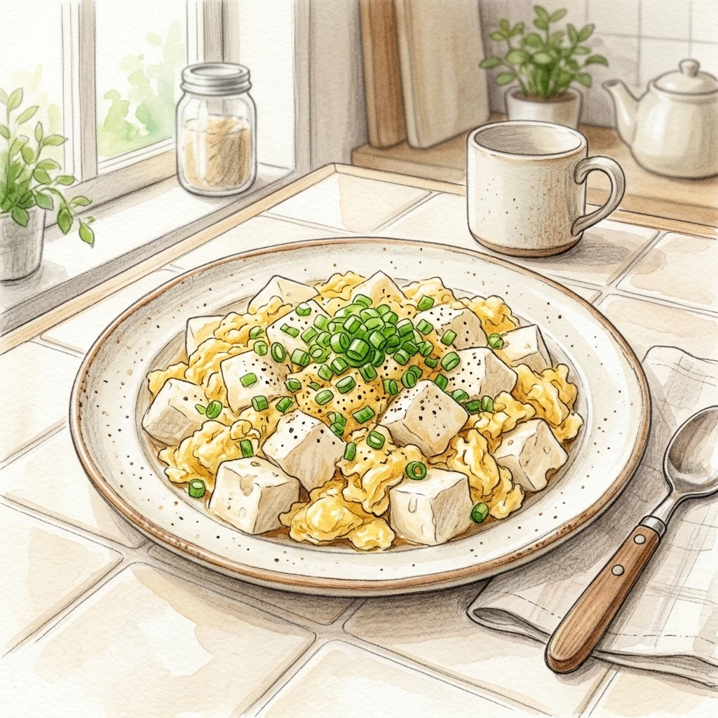 豆腐炒蛋成品圖