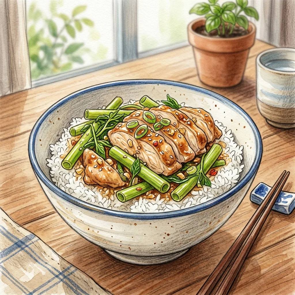 水蓮と鶏むねの丼成品圖