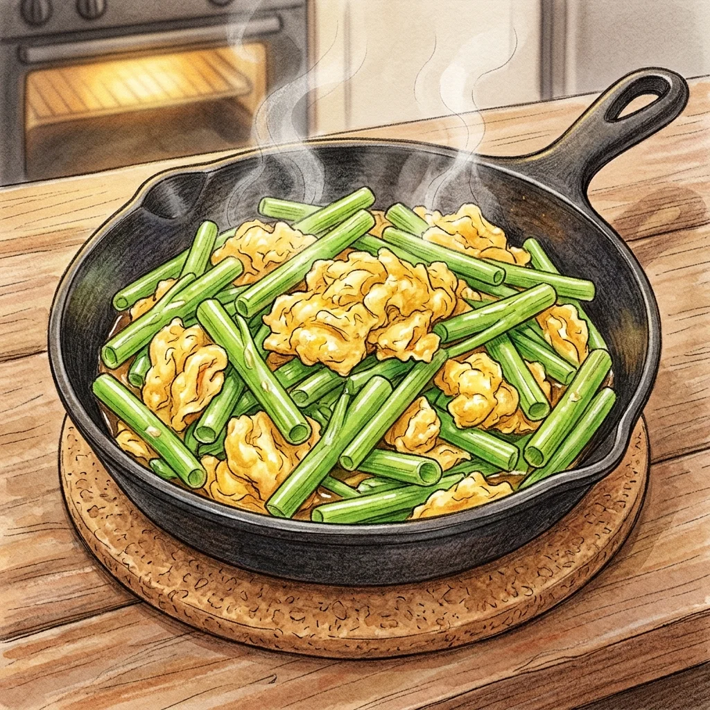水蓮炒蛋成品圖