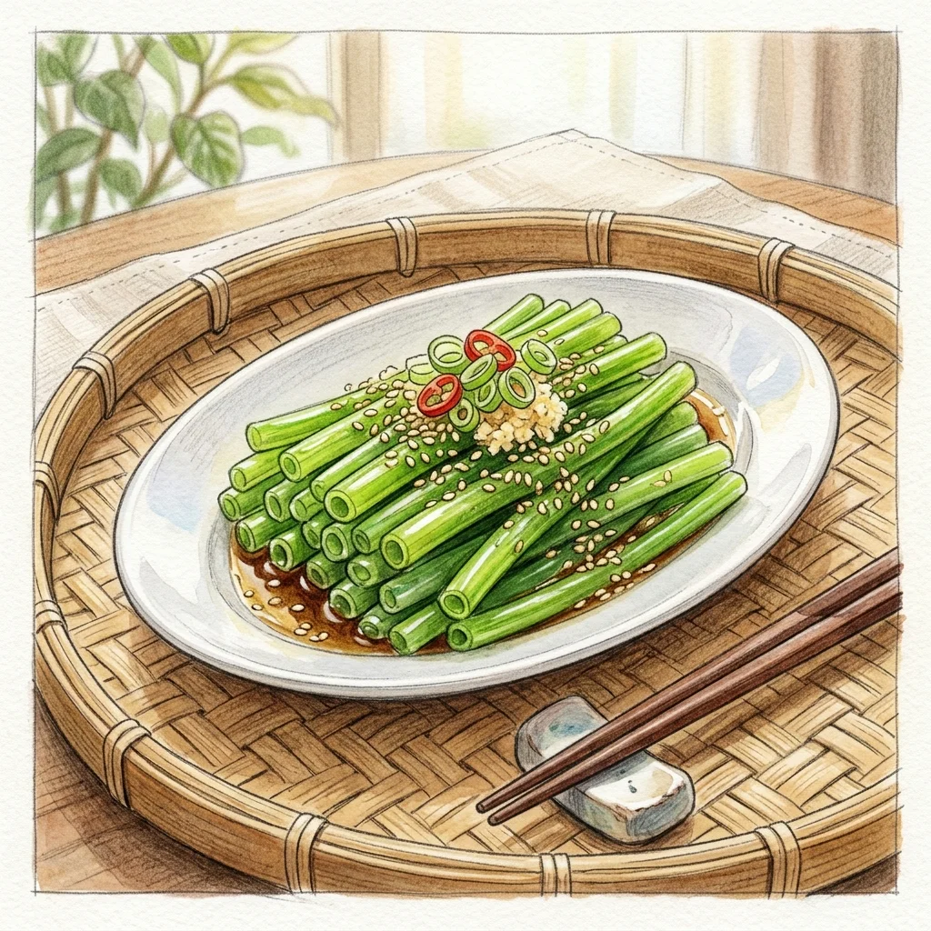 麻油拌水蓮成品圖